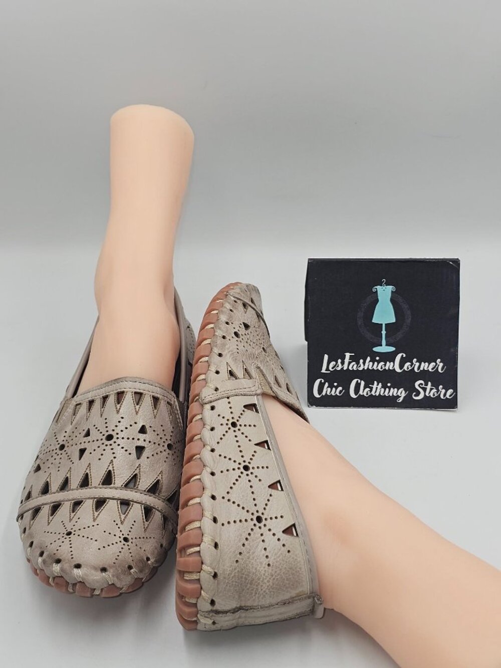 Spring Step Women's Beige Leather Fusaro Slip-On Flats Loafers Sz 10.5 (41) 3782 - Picture 11 of 16